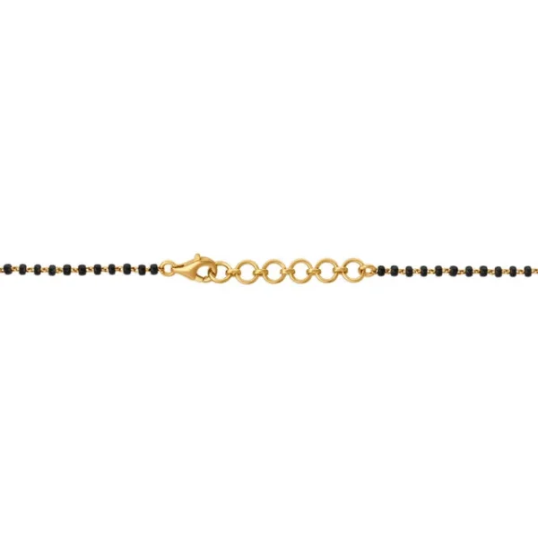 Elegant Floral Diamond Manglsutra in Yellow and Rose Gold - Image 4