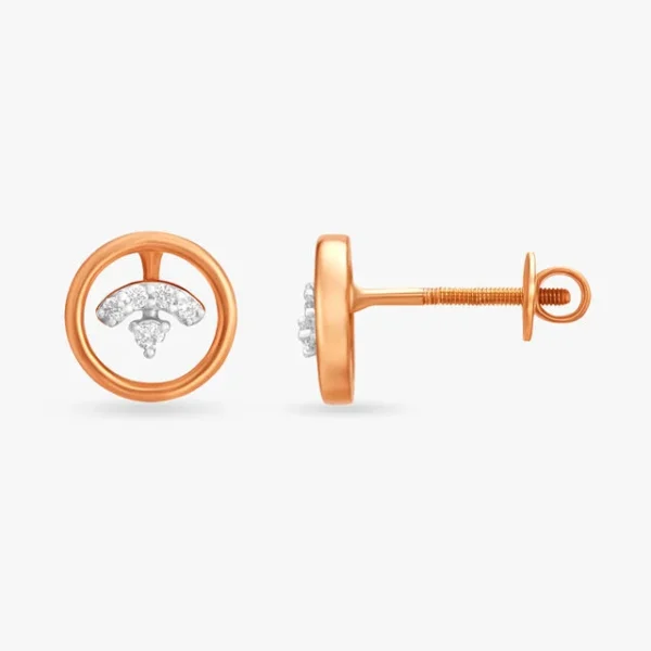 Radiant Geometric Diamond Stud - Image 2