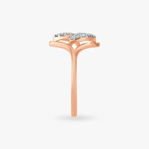 Contemporary Crossover Diamond Ring - Image 3