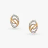 Swirling Luxe Diamond Stud Earrings