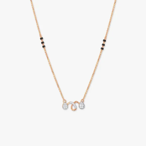 Elegant Twist Diamond Manglsutra