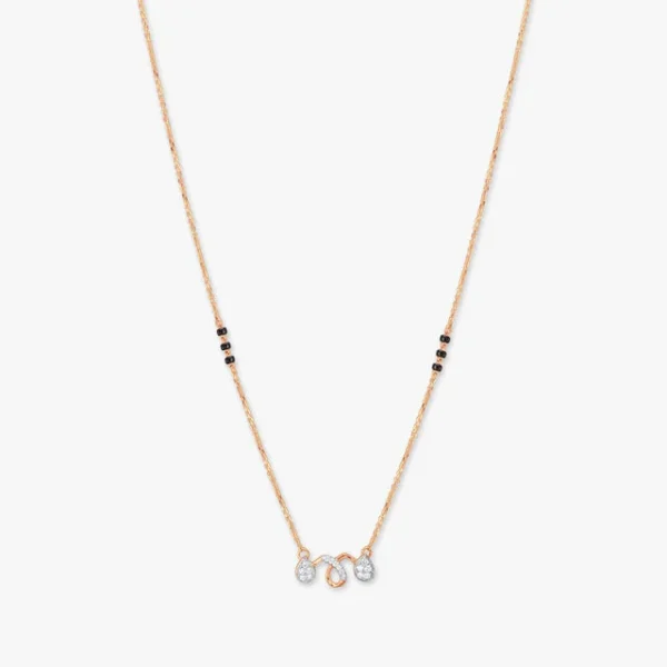 Elegant Twist Diamond Manglsutra - Image 2