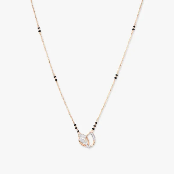 Entwined Oval Diamond Manglsutra - Image 2