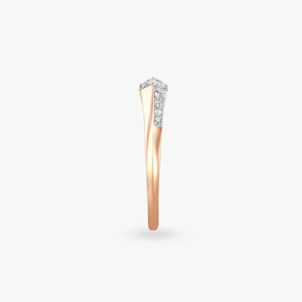 Sculpted Grace Diamond Finger Ring - Image 4